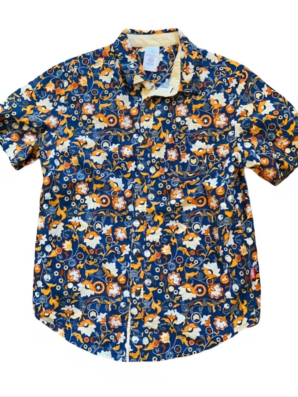 NWOT RARE Disney Marvel Avengers Mens Hawaiian Print Button Up XS